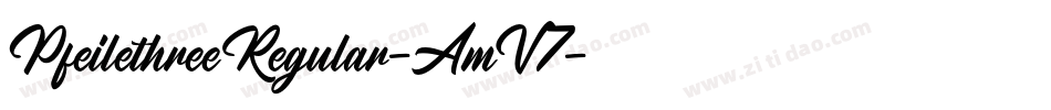 PfeilethreeRegular-AmV7字体转换