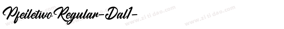 PfeiletwoRegular-Dal1字体转换