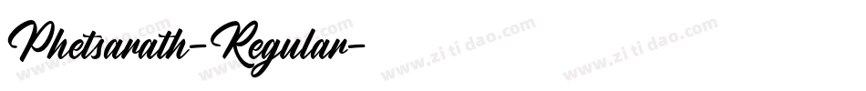 Phetsarath-Regular字体转换