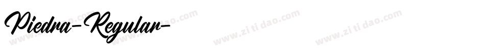 Piedra-Regular字体转换
