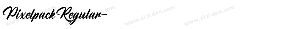 PixelpackRegular字体转换