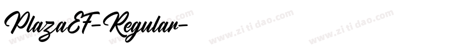 PlazaEF-Regular字体转换