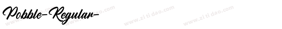 Pobble-Regular字体转换