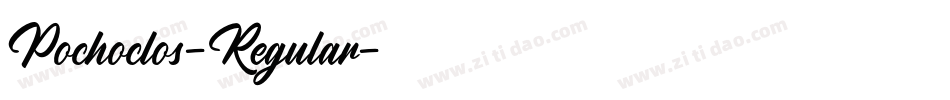 Pochoclos-Regular字体转换