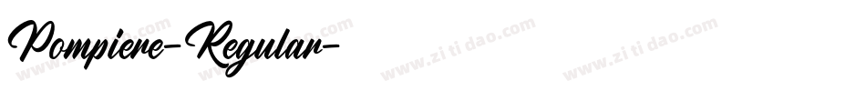 Pompiere-Regular字体转换