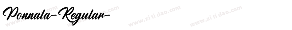 Ponnala-Regular字体转换
