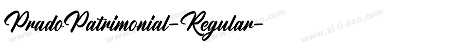 PradoPatrimonial-Regular字体转换