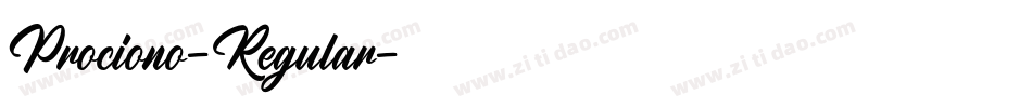 Prociono-Regular字体转换 Prociono-Regular字体转换