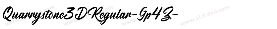 Quarrystone3DRegular-Gp4Z字体转换