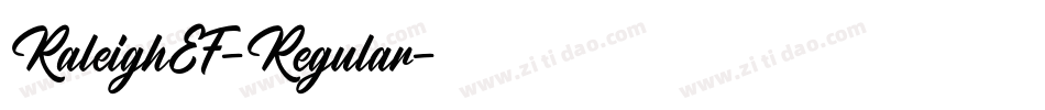 RaleighEF-Regular字体转换