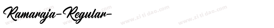 Ramaraja-Regular字体转换