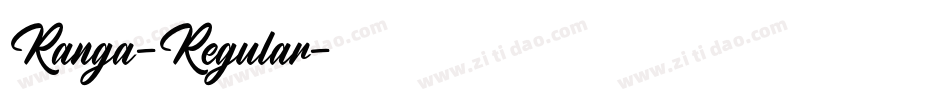 Ranga-Regular字体转换