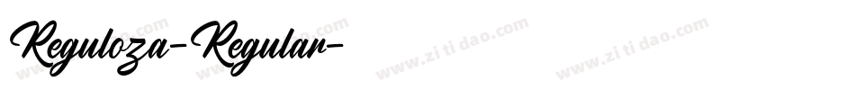 Reguloza-Regular字体转换