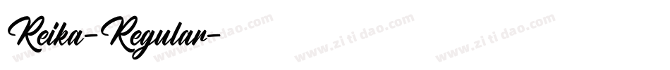 Reika-Regular字体转换