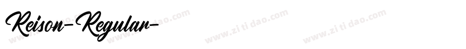 Reison-Regular字体转换