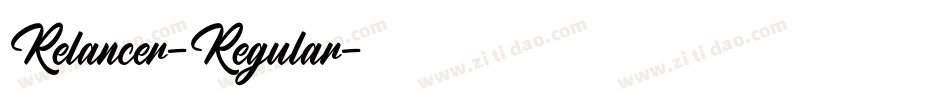 Relancer-Regular字体转换 Relancer-Regular字体转换
