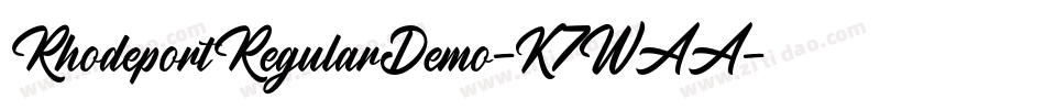 RhodeportRegularDemo-K7WAA字体转换