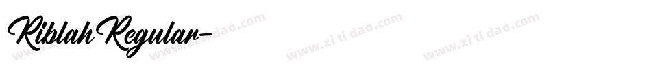RiblahRegular字体转换