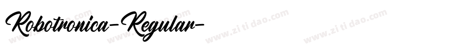 Robotronica-Regular字体转换