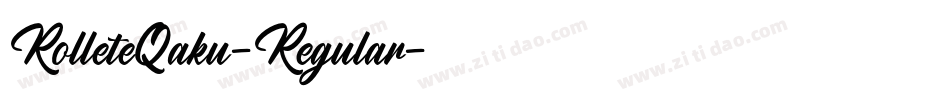 RolleteQaku-Regular字体转换