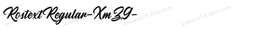RostextRegular-XmZ9字体转换