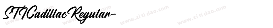 STICadillacRegular字体转换