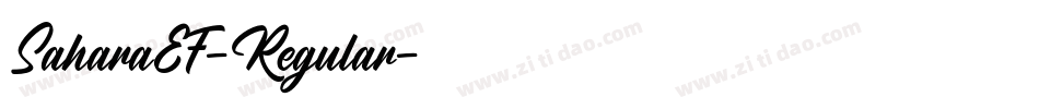 SaharaEF-Regular字体转换