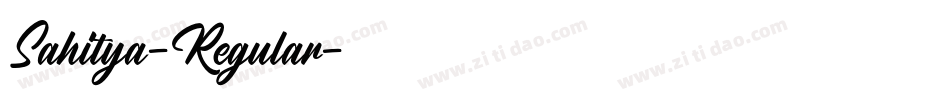 Sahitya-Regular字体转换