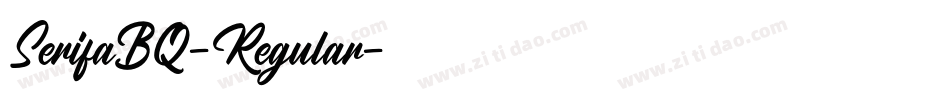 SerifaBQ-Regular字体转换