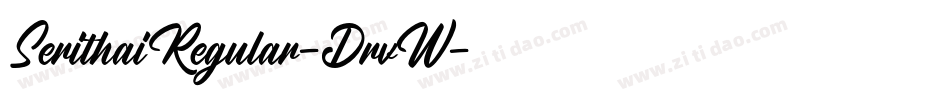 SerithaiRegular-DrvW字体转换