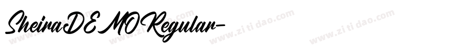 SheiraDEMORegular字体转换