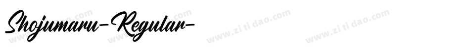 Shojumaru-Regular字体转换