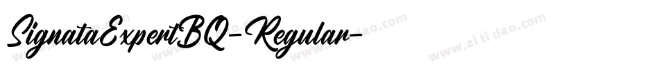 SignataExpertBQ-Regular字体转换 SignataExpertBQ-Regular字体转换