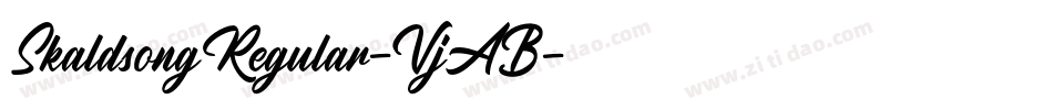 SkaldsongRegular-VjAB字体转换