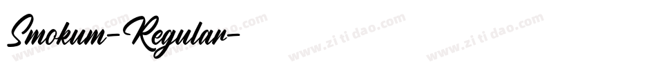 Smokum-Regular字体转换