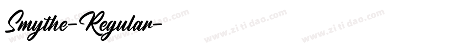 Smythe-Regular字体转换