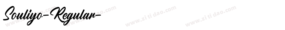 Souliyo-Regular字体转换