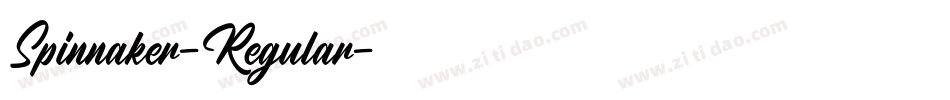 Spinnaker-Regular字体转换