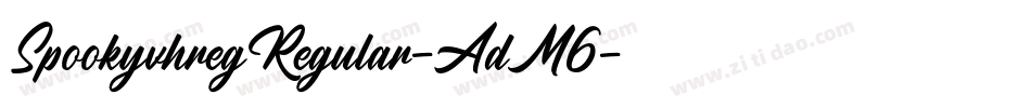 SpookyvhregRegular-AdM6字体转换