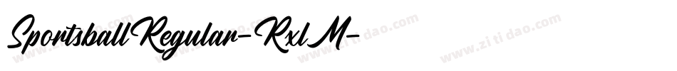 SportsballRegular-RxlM字体转换