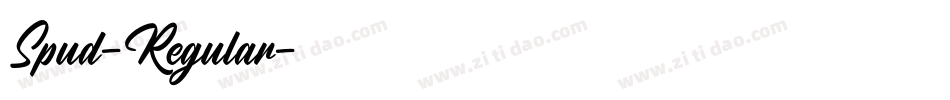 Spud-Regular字体转换
