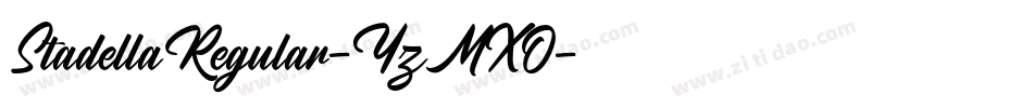 StadellaRegular-YzMXO字体转换