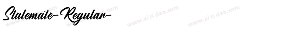 Stalemate-Regular字体转换
