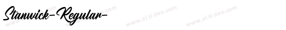 Stanwick-Regular字体转换