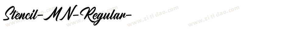 Stencil-MN-Regular字体转换