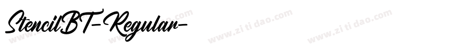 StencilBT-Regular字体转换