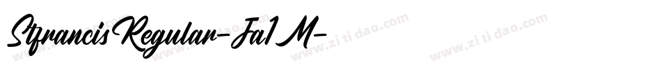 StfrancisRegular-Ja1M字体转换
