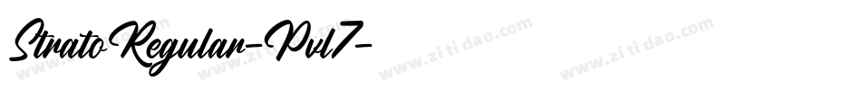 StratoRegular-Pvl7字体转换