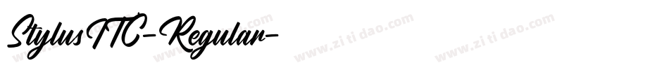StylusITC-Regular字体转换