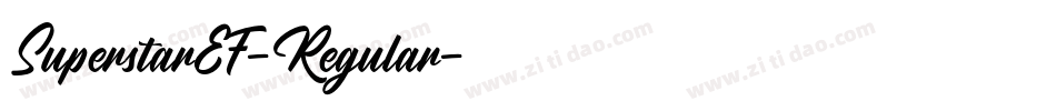 SuperstarEF-Regular字体转换